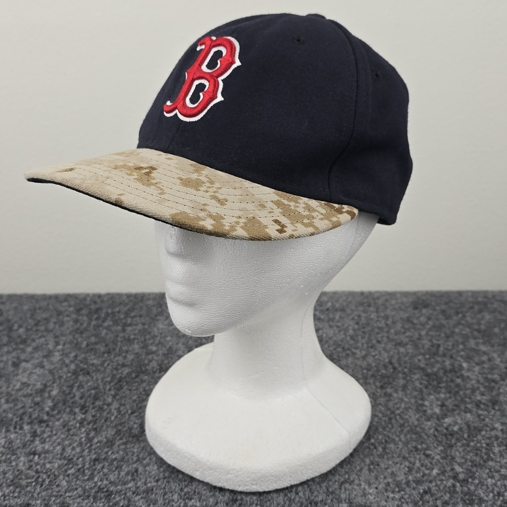 New Era 59FIFTY Boston Red Sox Fitted Cap Size 7 55.8 cm Navy Crown Desert‎ Camo